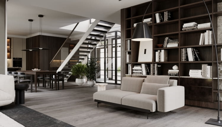 Dom pod Warszawą - projekt wnętrz od Mango Investments