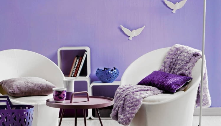 11.06.2014 , Warszawa , Wnetrza , Kolor i wzor , kolor liliowy , Stylizacja Joanna Plachecka . Fot. Michal Mutor SLOWA KLUCZOWE: WNETRZA