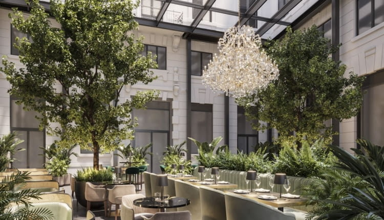 Sztuka koktajlu: bar Giardano Cordusio serwuje włoskie i międzynarodowe drinki na zielonym dziedzińcu Palazzo. (Źródło zdjęcia: Sunset Hospitality Group)