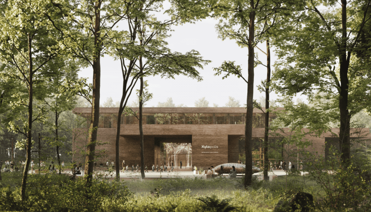 Xylopolis - Centrum Sztuki i Nauki o Drewnie w Hajnówce. Proj. WXCA