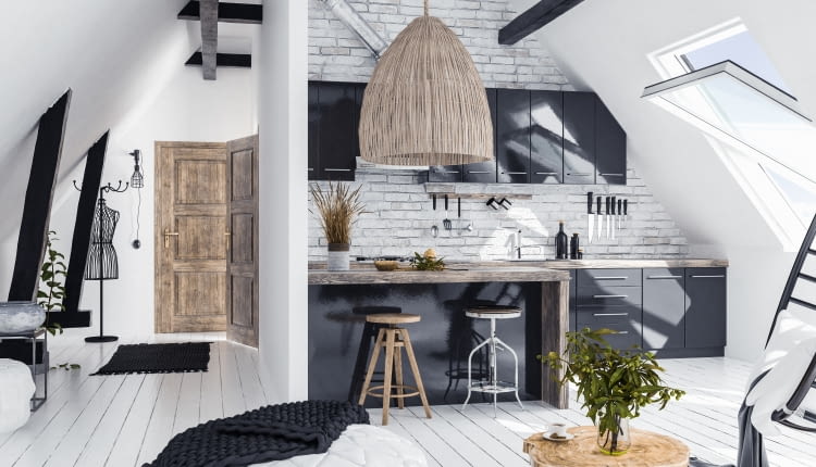 Kuchnia na poddaszu - pomysł na oryginalne urządzenie wnętrza