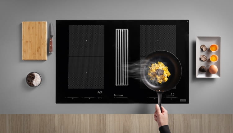 Płyta indukcyjna z wbudowanym okapem z serii 2gether