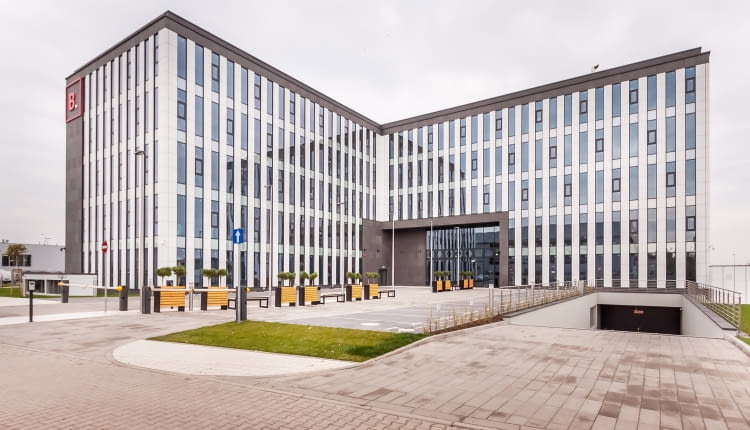 Bielany Business Point - nowy biurowiec oddany do użytku w Bielanach Wrocławskich, Projekt architektoniczny powstał w pracowni: Projekt Grupa Sławomir Kostur