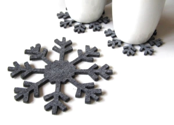 podkładki pod kubek, filc, design