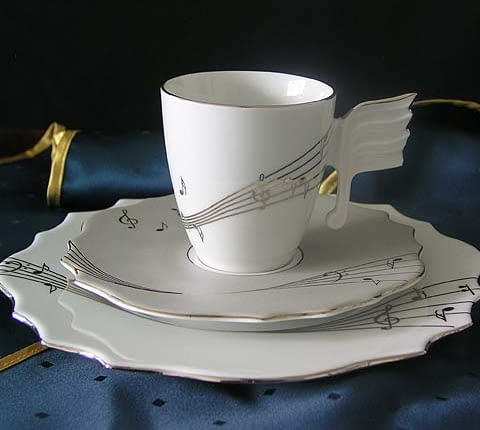 porcelana, zastawa,