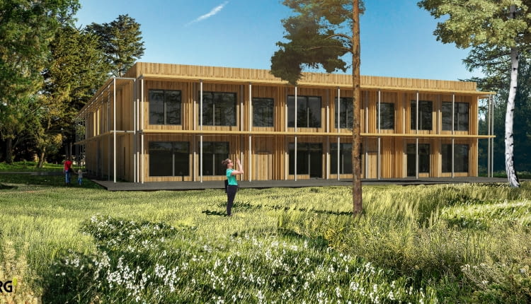 Pasywne przedszkole w Podkowie Leśnej. Proj. Bjerg Arkitektur.