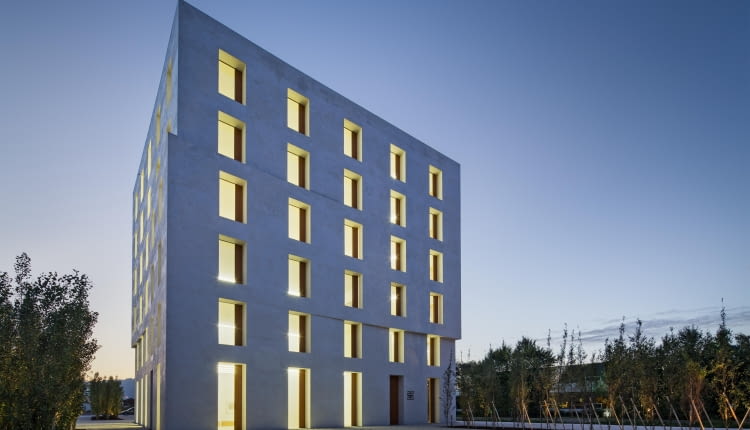 Biurowiec 2226 w Lustenau. Proj. Baumschlager Eberle Architekten.