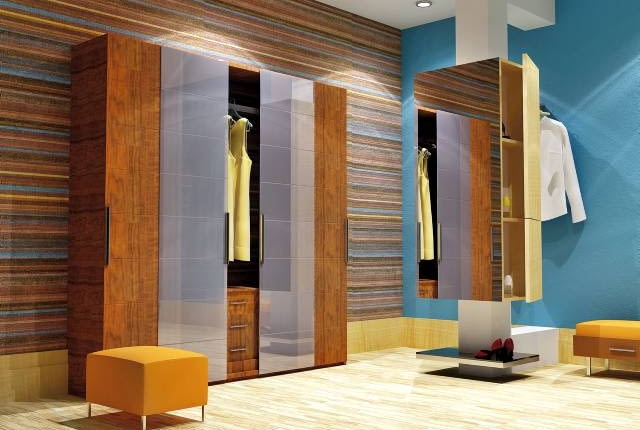 WIZUALIZACJA. SŁUP KONSTRUKCYJNY. Słup nie jest obudowany od podłogi do sufitu - dzięki temu cała konstrukcja wygląda bardzo lekko, zyskuje również bardzo ciekawą formę. Otwarta półka wokół filaru na dole to dobre miejsce na buty właśnie zdjęte i jeszcze nie schowane do szafki.