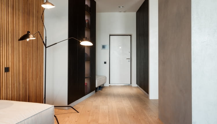 Zabudowa meblowa w przedpokoju