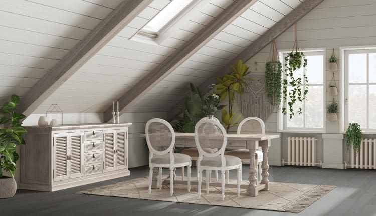 Salon w stylu prowansalskim