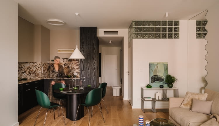 80-metrowe mieszkanie na warszawskim Muranowie