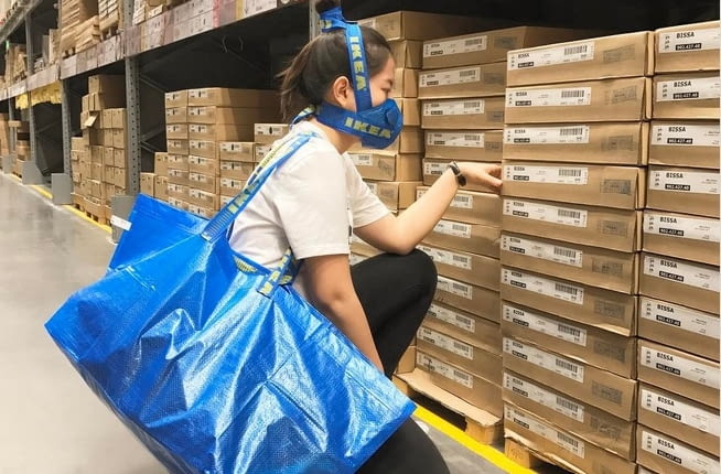 Przeróbka torby FRAKTA IKEA