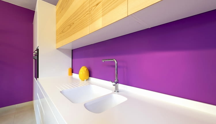 Kolor purpurowy we wnętrzach
