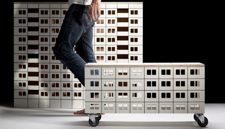 Panelak - meble inspirowane blokami z wielkiej płyty od Lassak Studio