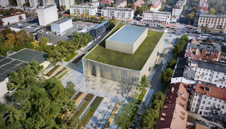 Sala koncertowa w Płocku. Proj.  plus3-architekci