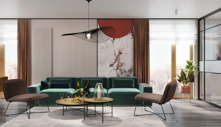 Kolorowy apartament w Krakowie projektu MIKOŁAJSKAstudio