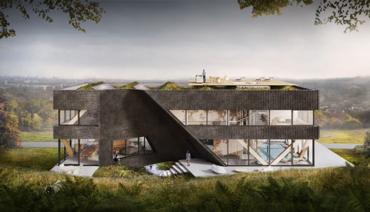 Dom z Grotą projektu BXB studio