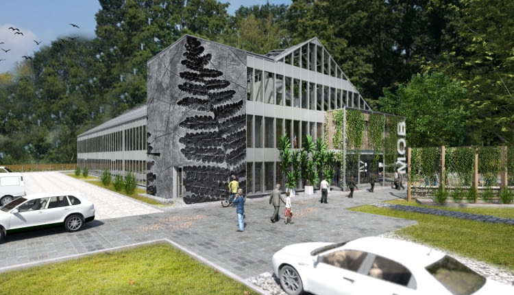 Koncepcja rozbudowy Miejskiego Ogrodu Botanicznego w Zabrzu - Miejski Ośrodek Botaniczny. Proj. Studio BB Architekci