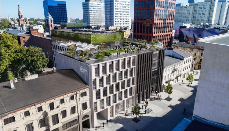 Fern Office na OFF Piotrkowska w Łodzi. Proj. NOW Biuro Architektoniczne.