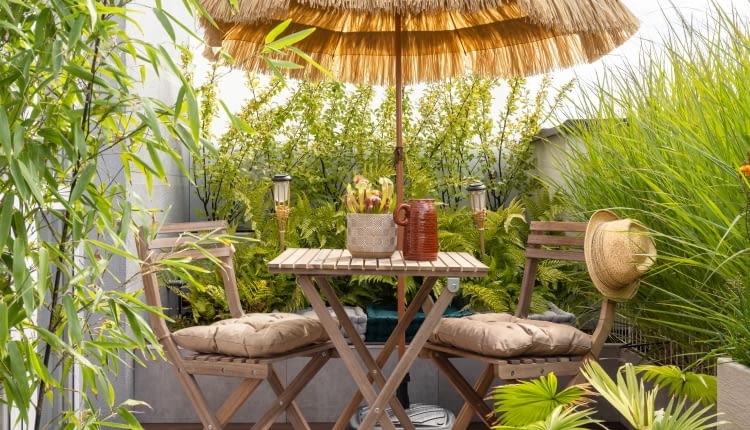 Balkon jak w tajskim kurorcie