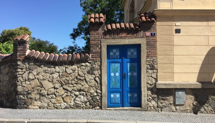 Drzwi malowane - Kutna Hora, Czechy