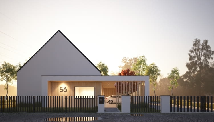 Dom jak nowoczesna stodoła. Proj. 3XB Architekci