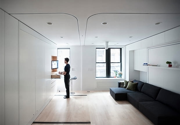 Mieszkanie w Nowym Jorku - 39 m kw.; proj. Adrian Iancu i Catalin Sandu