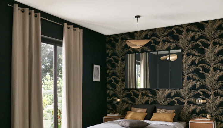 Zasłona blackout Aleyna beżowa 140 x 280 cm na przelotkach Inspire