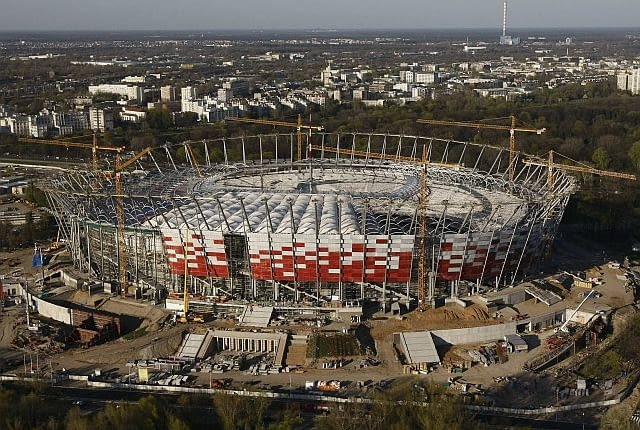 Stadion Narodowy z lotu ptaka