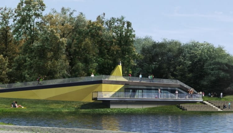 Kawiarnia nad jeziorem Maltańskim w Poznaniu