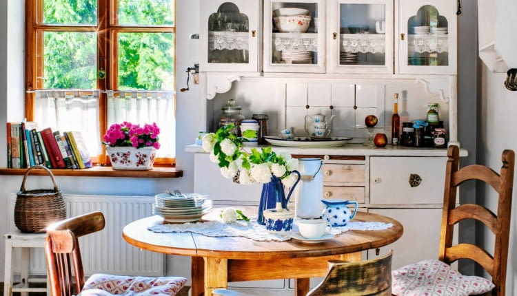 styl wiejski,aranżacje wnętrz