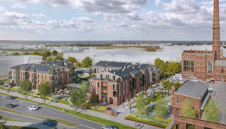 Cukrownia w Pruszczu Gdańskim. Etap 1 - widok od ul. Chopina