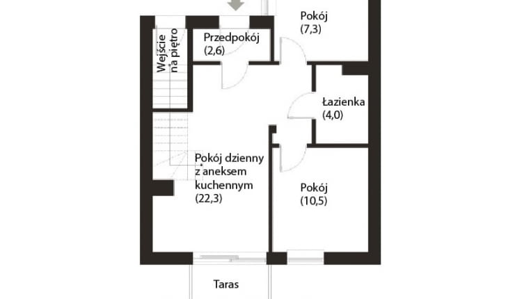 Plan mieszkania - punk wyjścia