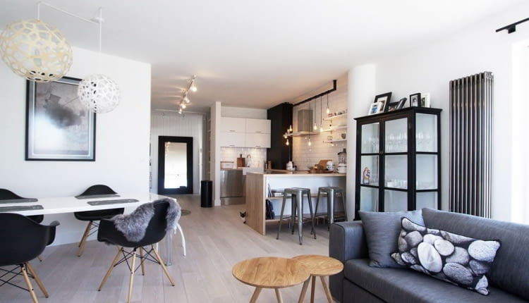 mieszkanie, mieszkanie w skandynawskim stylu, jasne mieszkanie, nowoczesne mieszkanie