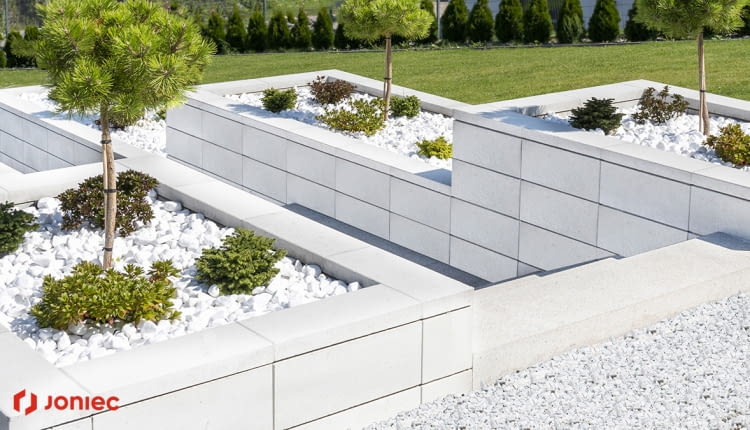 Bloczki ROMA Horizon w kolorze białym.