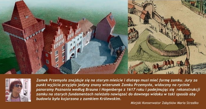odbudowa, poznań, projekt, zamek