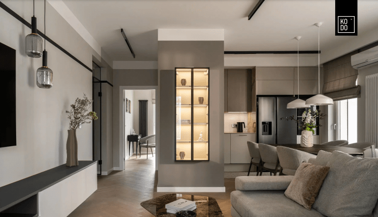 Nowoczesne 92-metrowe mieszkanie we Wrocławiu - projekt pracowni KODO