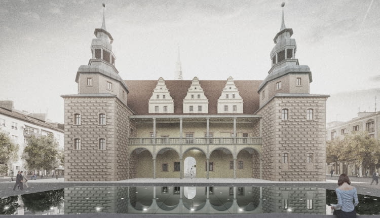 Rynek miejski w Brzegu. Proj. Maćków Pracownia Projektowa