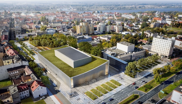 Sala koncertowa w Płocku. Proj. plus3-architekci