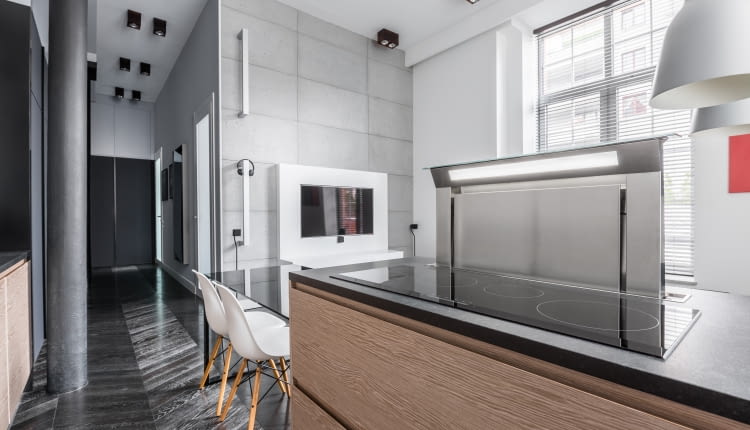 Wyspa w kuchni - miejsce przygotowywania posiłków oraz ich spożywania.