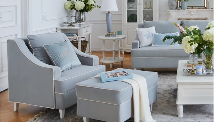 Fotel NOTTING HILL MV błękitny