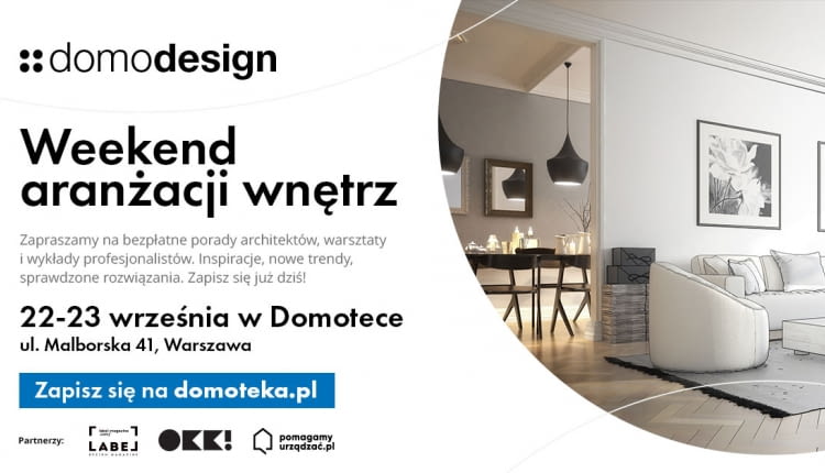 Domodesign: bezpłatne wykłady, warsztaty i konsultacje z architektami. Domoteka, Warszawa, 22-23.09.2023 r.