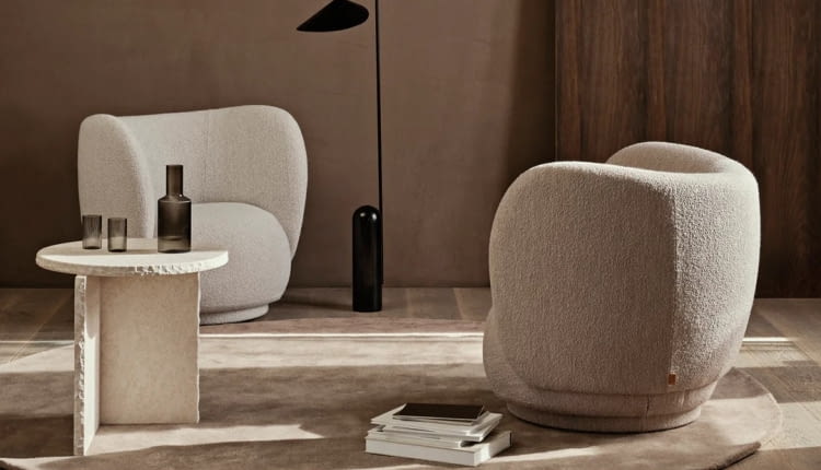 Rico Lounge Chair - Soft Bouclé