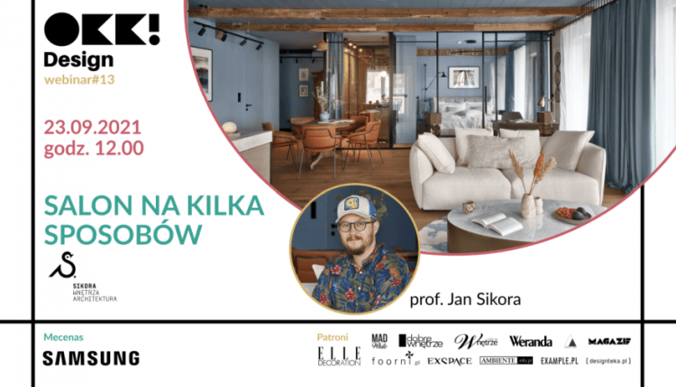 Salon – jedno pomieszczenie, wiele funkcji. Bezpłatny webinar OKK! design