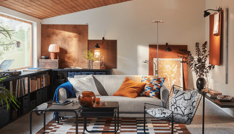 MARKBLÅMME Dywan z krótkim włosiem, wielobarwny/kratka, 160x230 cm