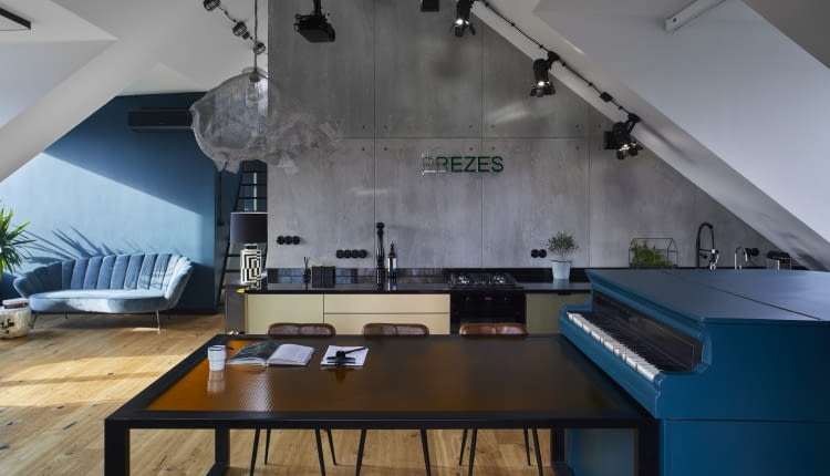 Aranżacja poddasza w warszawskiej kamienicy