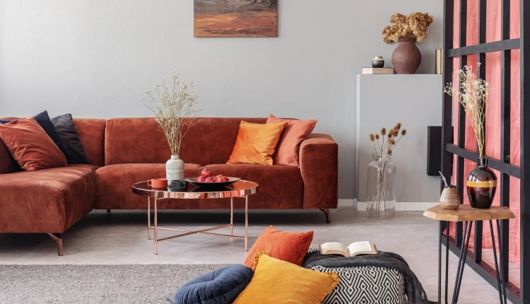 Narożniki welurowe - eleganckie meble wypoczynkowe w salonie