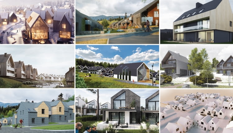 Prace zgłoszone w konkursie 'Active Village' w Karpaczu
