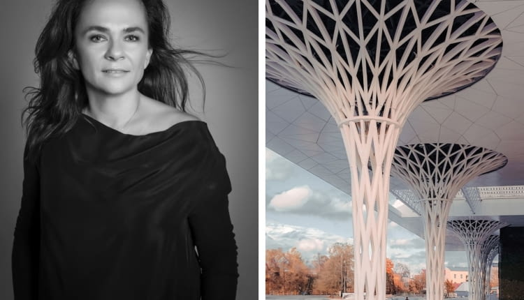 Z lewej: Magdalena Federowicz-Boule; Z prawej: Dworzec Matropolitalny w Lublinie