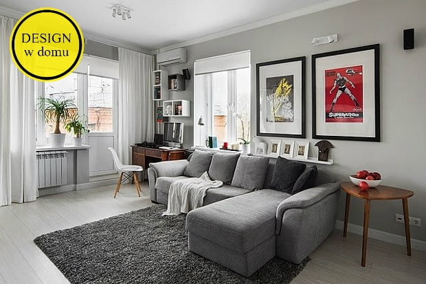 Małe mieszkanie w Moskwie; proj. Maxim Tikhonov z m2project.